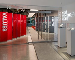 The entrance of the Gore Innovation Center