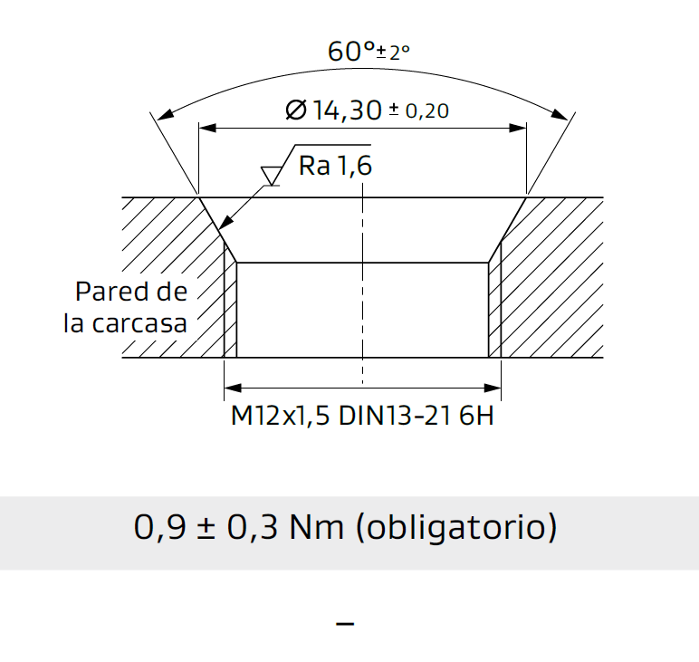 Instalación recomendada para el elemento de ventilación GORE® PolyVent Ex+